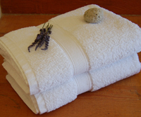 White towels